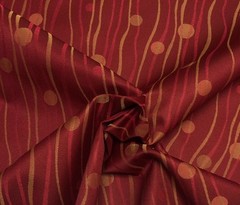 KRAVET 26391 CONTEMPORARY MODERN GEOMETRIC GOLD RED FABRIC BY THE YARD 55″W