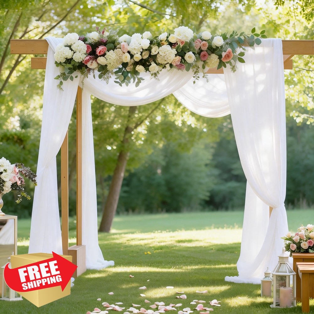 Shillance White Arch Draping Fabric 20FT Panel