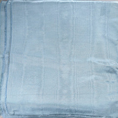 Vintage Fabric Blue Sheen Upholstery 5 Yards Luxury Editorial Coastal Decor