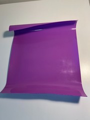 Glossy thick purple vinyl sheet – non-adhesive – craft, DIY 50x40cm