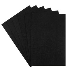 Black Felt Squares – 6PCS Felt Sheets – 8X12 A4 Stiff, 1 Color, 2Mm Thick, Ideal