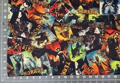 QT Fabric Cotton Gotta Have It Vintage Horror Monsters Universal Cryptid Vampire