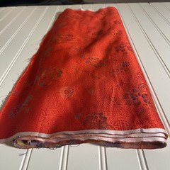 SILK Orange, FABRIC 6 Yards x 22 Inches Wide or 216 Inches x 22 Inches Wide