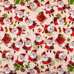 Craft Fabrics 10Pcs Christmas Fat Quarter 100% Cotton Twill Printed Fabric