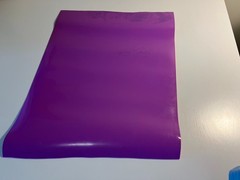 Glossy thick purple vinyl sheet – non-adhesive – craft, DIY 50x40cm