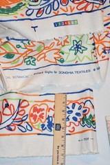 32 Yds Vtg 1992 Donghia Fabric Border Trim Richard Giglio Tropical Botanical 7″W