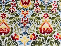 Eclectic Garden large floral Fabric Jason Yenter In The Beginning 2 3/4 Yards