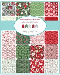 Moda Merry Merry by Kate Spain charm pack rare new 42 5″ Christmas winter