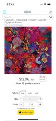 RJR Flourish Cotton Digiprint Bright Mod Paisley Quilting Fabric BT Half Y #4