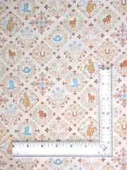 Cowboy Western Fabric By The Yard Bandana Horse Steer Running Wild Cotton by QT