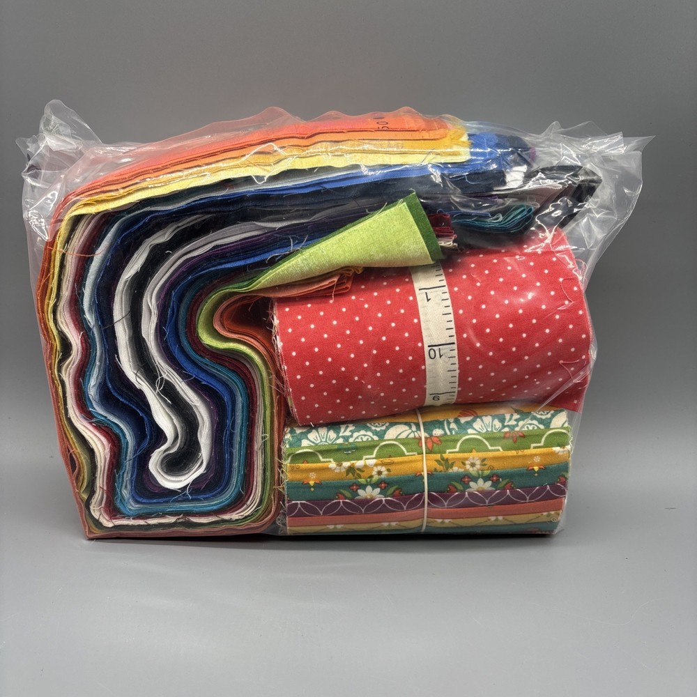 Moda Fabric – Large Lot Of Jelly Roll Assorted Fabric Colors