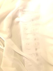 Fabulous IVORY OFF-WHITE CHIFFON Semi-Sheer Billowy Poly Solid Fabric