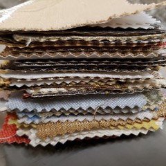 80pc Loose Fabric Samples 4x9in Fabric Swatches Various Patterns (d)