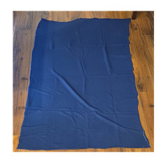 Vintage 60″x36″ Navy Blue Solid-Color Knit Fabric Piece, Dark Blue Solid Knit