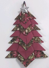 Fabric Christmas Tree Approx. 13″ X 9 1/2 “Hand Made USA