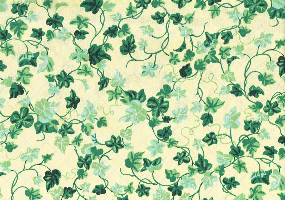 Duralee Fabric Whitehall Ivy Yellow Green Blue Black Cotton Drapery Upholstery