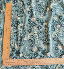 Jersey Knit Fabric Blue Blender Floral Paisley Double Brushed Soft 44″ Wide BTY