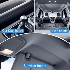 Graphene Auto Headliner Fabric with Foam Backing – Cooling & UV 120″L×60″W Grey
