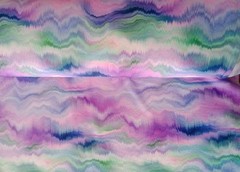3 4/12ft x 4 11/12ft Viscose Cord Print Watercolour Blue,Pink,Purple,Turquoise,