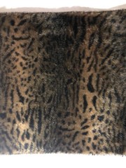 Lot of 4 Faux Fur Soft Animal Print Decorator samples Cheetah , Ocelot 12×12