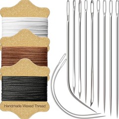 VONEEDL Upholstery Repair Kit: Waxed Sewing Thread (3 Colors) & Heavy Duty…