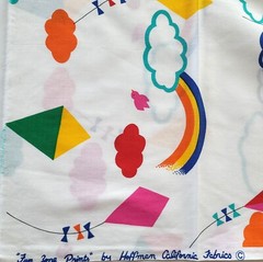 Kites and Sky Fun Zone Fabrics Hoffman of California 29″ x 42″ Cotton Remnant