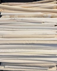 Cream Beige White Fabric Assortment 100% Cotton 10+ Yards Total Quilt Backing