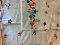 Novelty Under the Sea Border Print Seahorse Scallops Starfish Coral & Fish BTHY