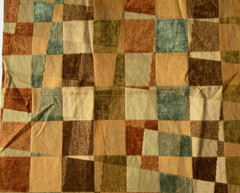 Exclusive Multicolor Abstract Designer Fabric Remnant 24×24″
