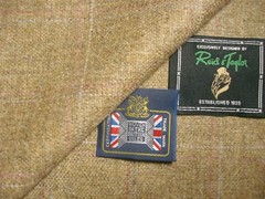 Reid & Taylor WOOL (Woollen) & LINEN JACKETING FABRIC MADE IN SCOTLAND = 2.0 m.