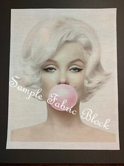 Marilyn Monroe – Fabric Art Quilt Block 100% Cotton 0801