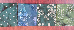 Vintage Fabric Watercolor Batik Fat Quarters (7 PCS) No Duplicates 18″ X 22″ Per