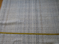 KARMIN in Mineral 4.16 yds Fluffy loop Boucle Upholstery Fabric Ivory Beige Grey