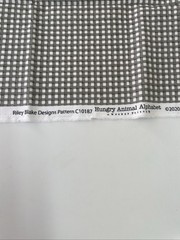Riley Blake Gray Plaid Cotton Fat Quarter 18”x21”New