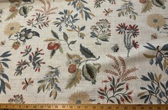 Fabricut Botanical French General Floral Linen Beige decorator fabric 2.75 yards