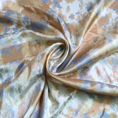 By Yard Soft Satin Fabric Material Lining Geometric Charmeuse Abstract