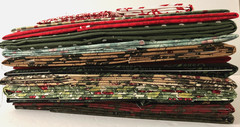 14 PIECE, 14.25 YARD – CHRISTMAS QUILTING CRAFT COTTON FABRIC LOT – ALMOST 5 LBS