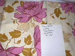 Amy Butler Lotus Tree Peony Mustard Cotton Quilt Weight OOP 40”