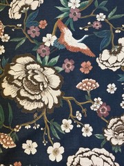 Pindler Myrtle Midnight P6486 Multicolor Floral Fabric 2 7/8 Yards
