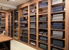 Hugo Boss 2.5m wool blend suiting jacketing fabric material