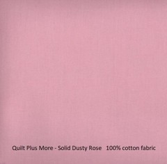 Solid Dusty Pink Rose 100% Cotton Fabric Material 1/4 yard off bolt