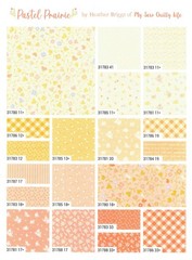 Moda PASTEL PRAIRIE Charm Pack 5-inch Cotton Precut Fabric Squares (42 pcs)