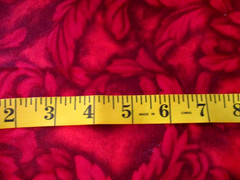 4-2/3 YDS RED & BLACK FLORENTINE SCROLL 100% COTTON JOANN OOP