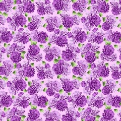 LPWJ New Windham Fabrics Delilah Floral Bunches Lilac Cotton Fabric 36 X 44 Yard