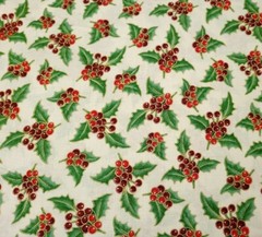 Perfect Poinsettias BTY VIP Premium Red Christmas Floral on Tonal Ecru
