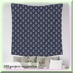 Nautical Design Upholstery Fabric 36×58 inches