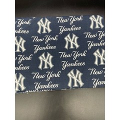 MLB NY New York Yankees Baseball Fabric Licensed 2015 Fabric 58″ W x 38″ L