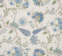 NINA CAMPBELL OSBORNE & LITTLE CURTAIN FABRIC DESIGN Parvani 6.4 MTR COLOURWAY 5