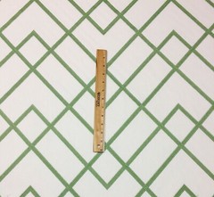BALLARD DESIGNS IMPERIAL TRELLIS GRASS GREEN EMBROIDERED FABRIC BY THE YARD 51″W