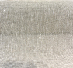 Belgian Linen Sheer Solid Ecru Curtain Drapery Fabric By the Yard